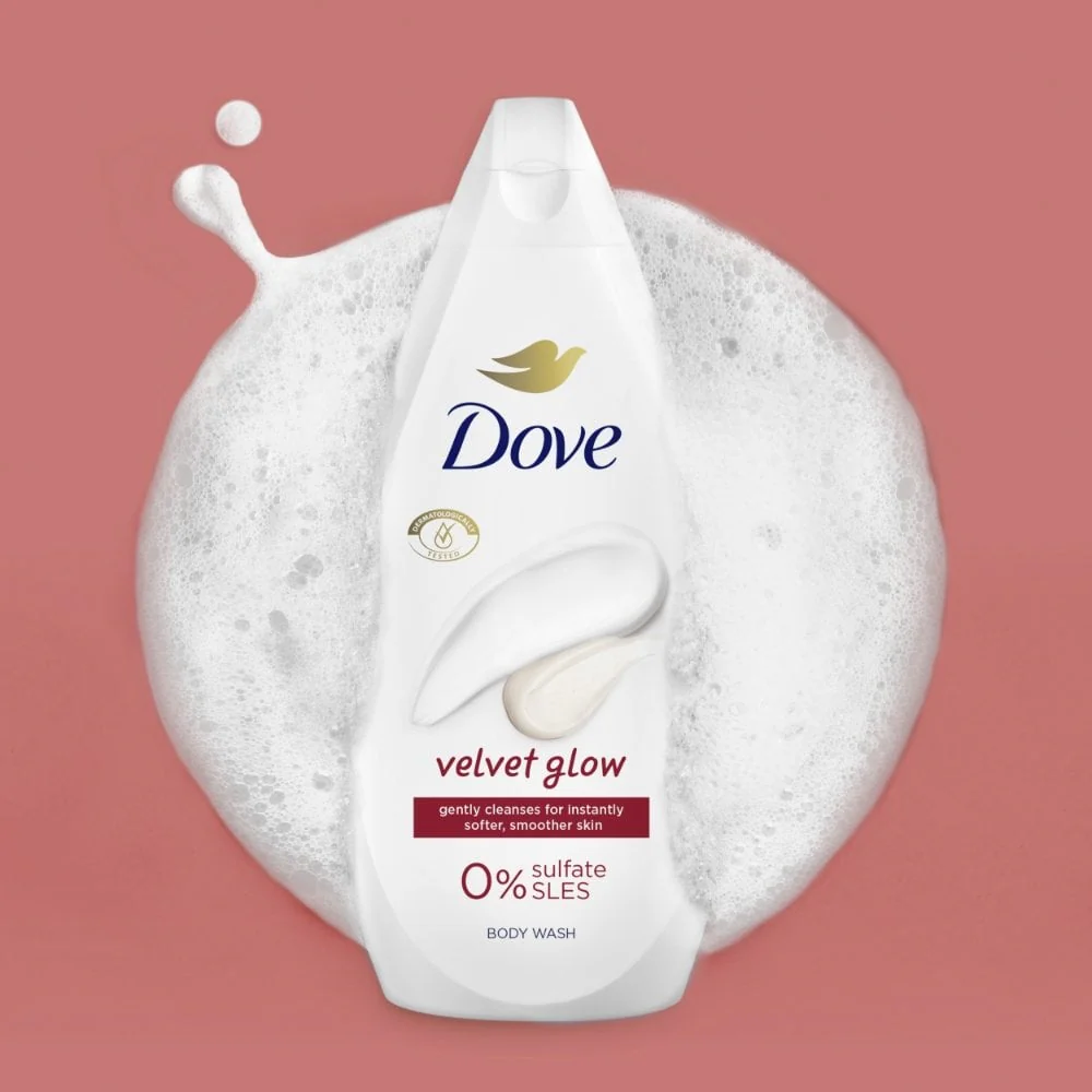 Dove Velvet Glow Body Wash 720ml - Image 4