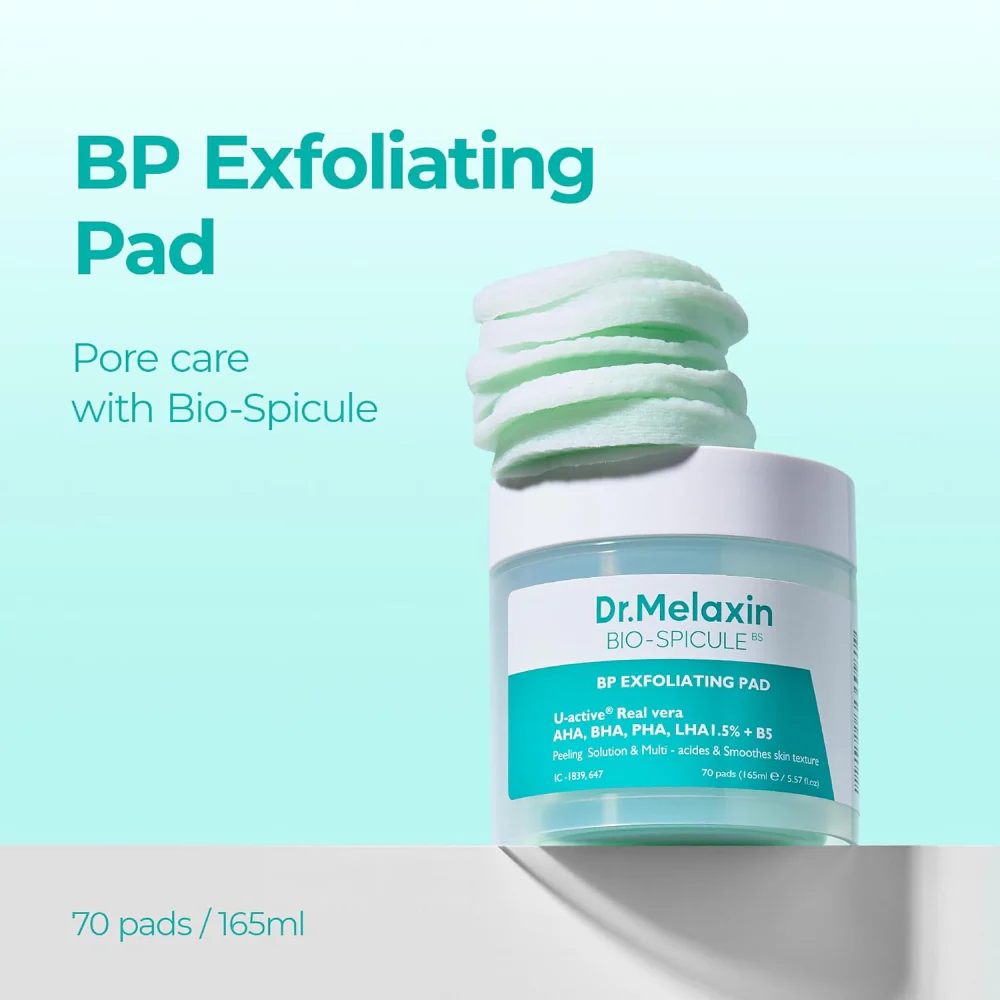 Dr. Melaxin Bio-Spicule BP Pore Exfoliating Pads x70 - Image 3