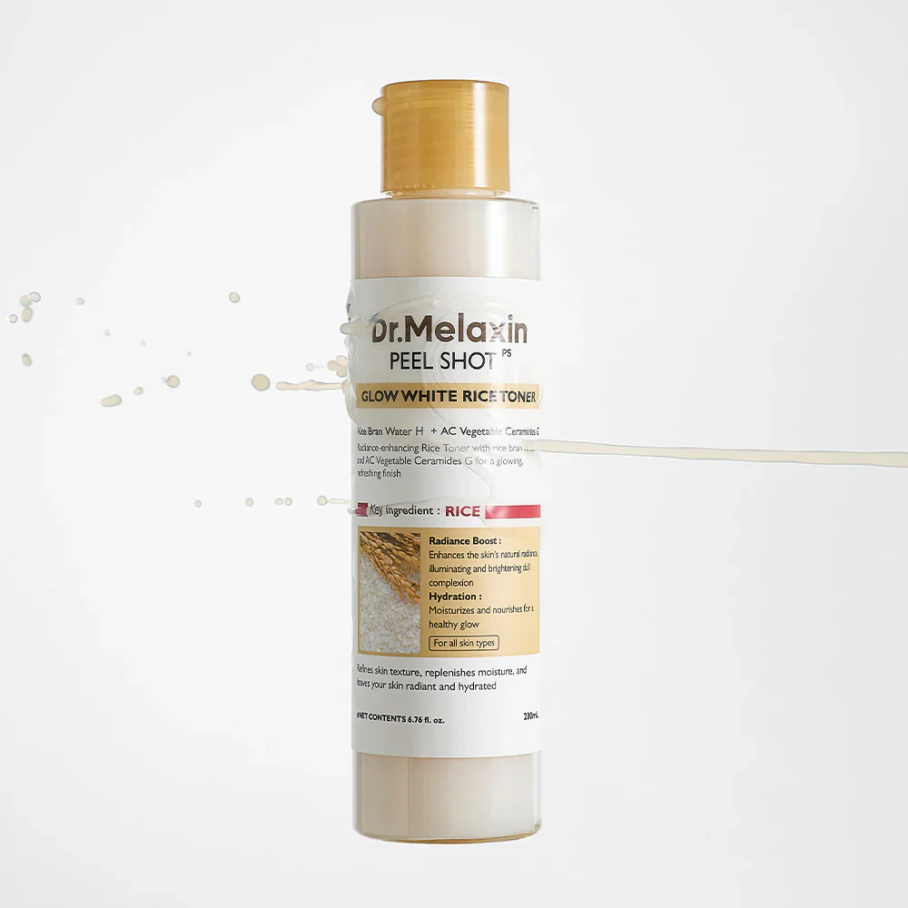 Dr. Melaxin Peel Shot Glow White Rice Toner 200ml - Image 7