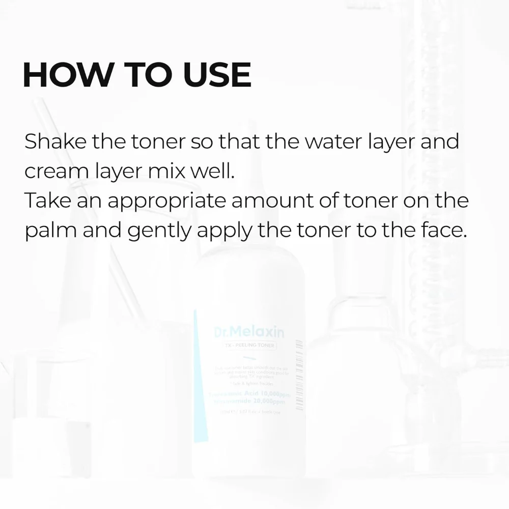 Dr. Melaxin TX Peeling Toner 150ml - Image 6