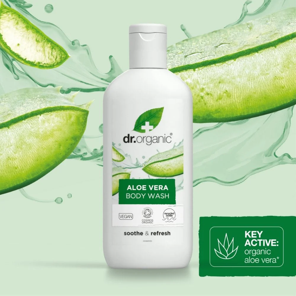 Dr. Organic Aloe Vera Body Wash 250ml - Image 2