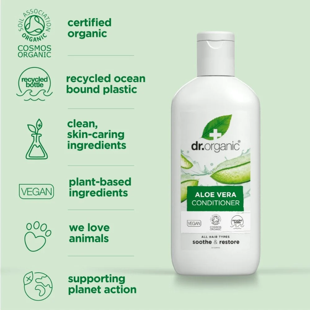 Dr. Organic Aloe Vera Conditioner 265ml - Image 3