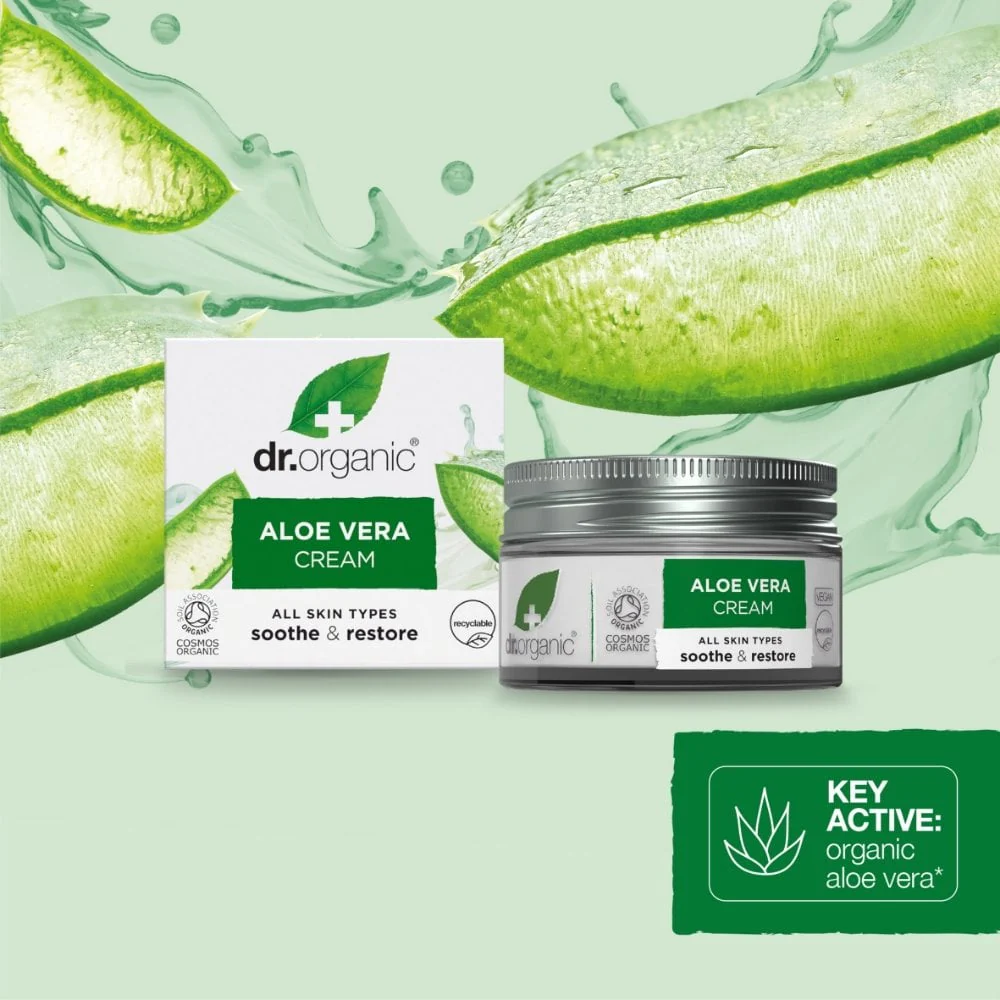 Dr. Organic Aloe Vera Cream 50ml - Image 2