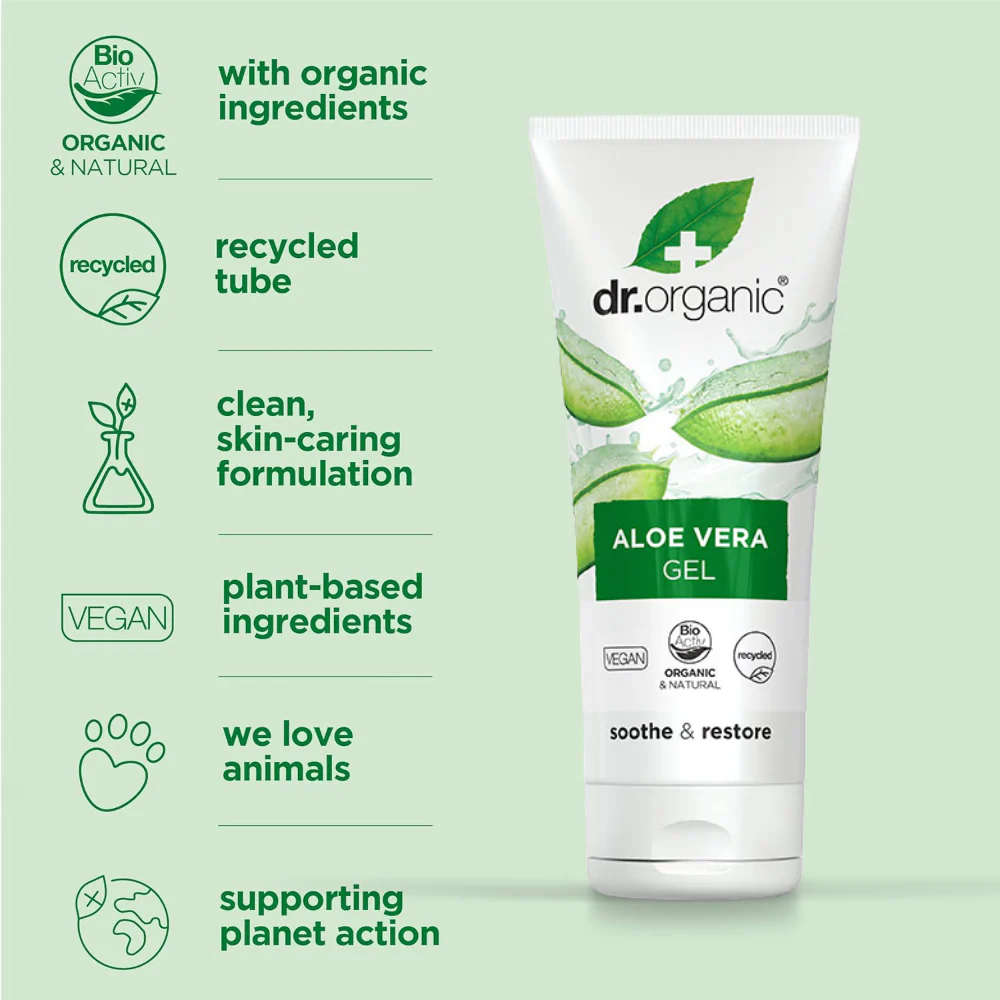 Dr. Organic Aloe Vera Gel 100ml - Image 3