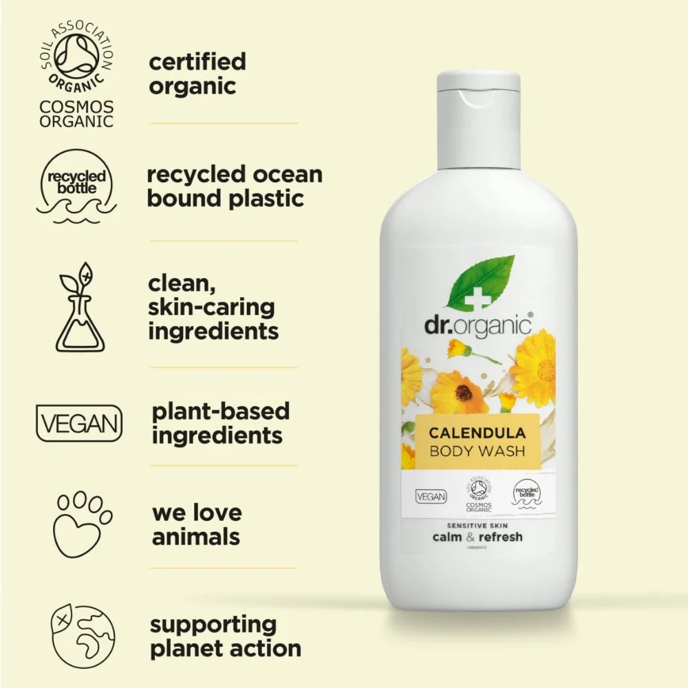 Dr. Organic Calendula Body Wash 250ml - Image 3