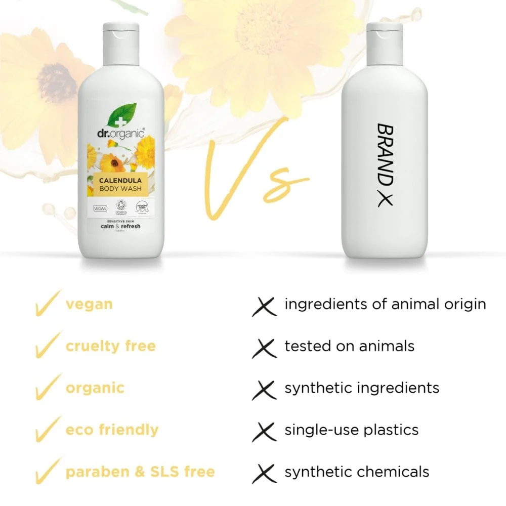 Dr. Organic Calendula Body Wash 250ml - Image 5