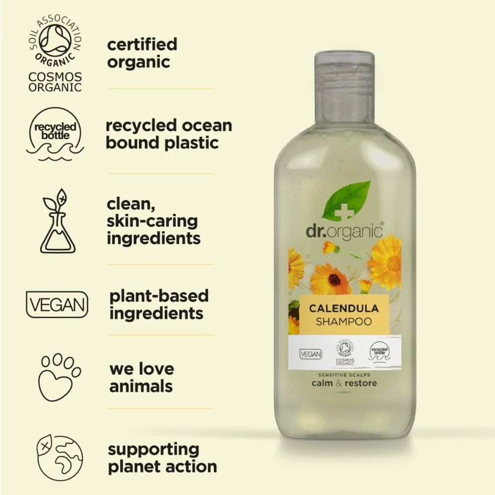 Dr. Organic Calendula Shampoo 265ml - Image 3