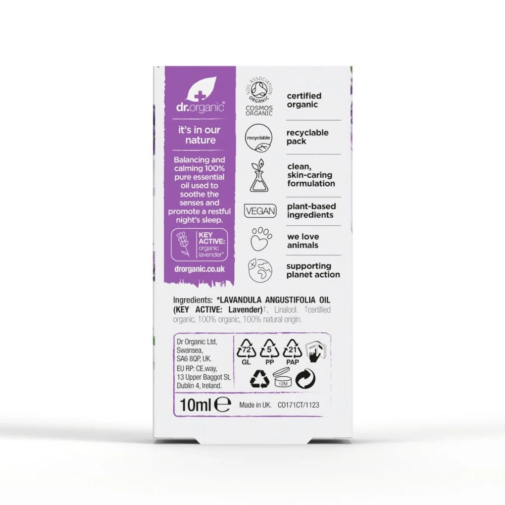 Dr. Organic Lavender Pure Oil 10ml - Image 6