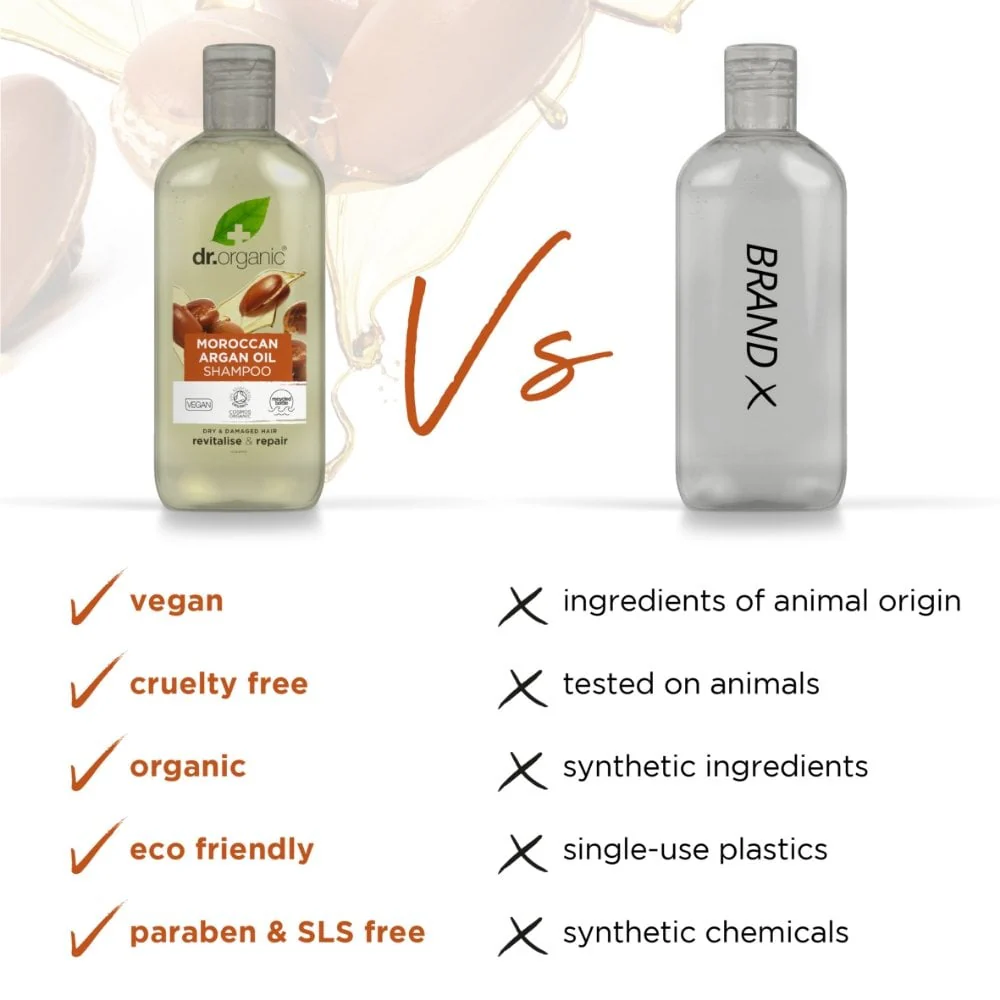 Dr. Organic Moroccan Argan Oil Shampoo 265ml - Image 5