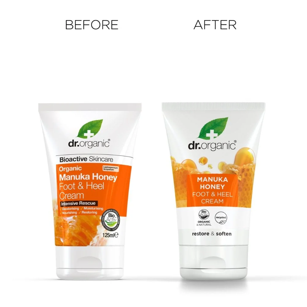 Dr. Organic Organic Manuka Honey Intensive Rescue Foot & Heel Cream 125ml - Image 2