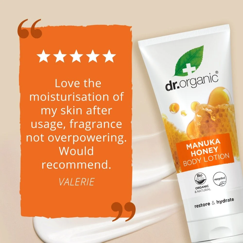 Dr. Organic Organic Manuka Honey Replenishing Body Lotion 200ml - Image 4