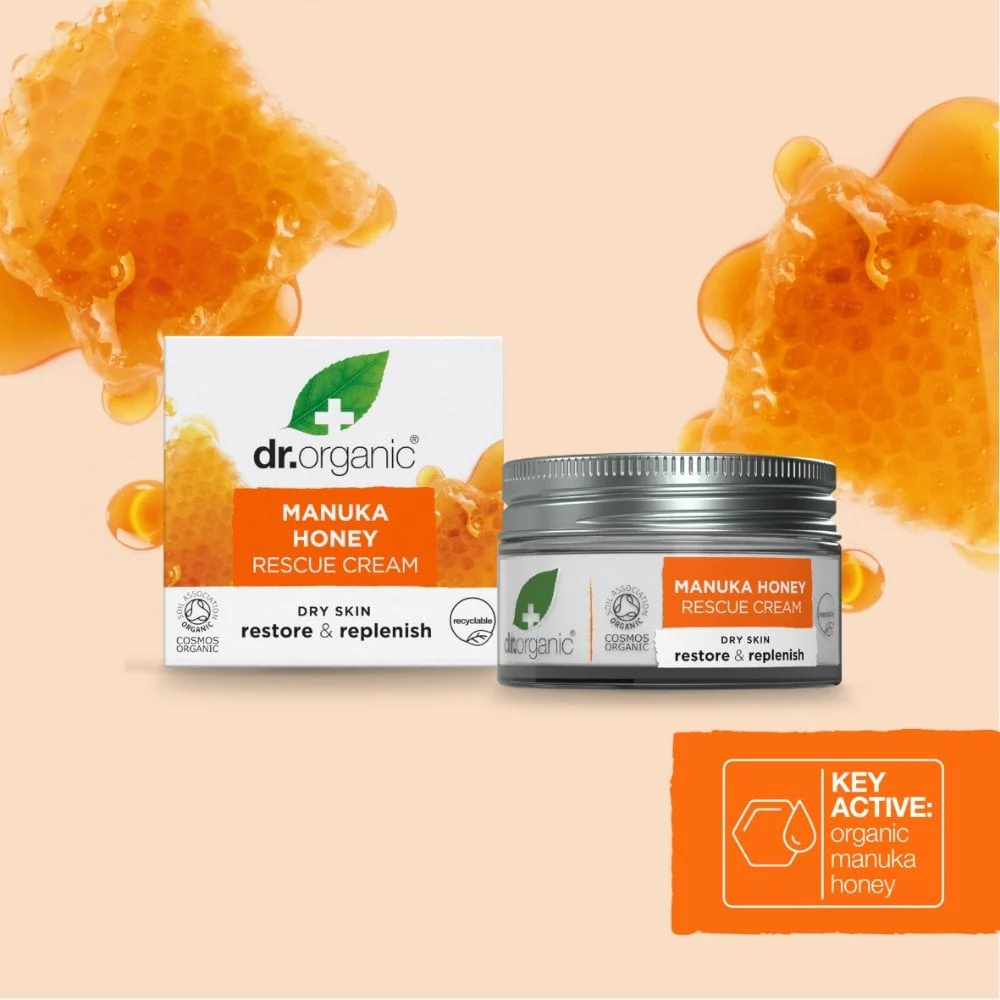 Dr. Organic Organic Manuka Honey Rescue Cream 50ml - Image 4