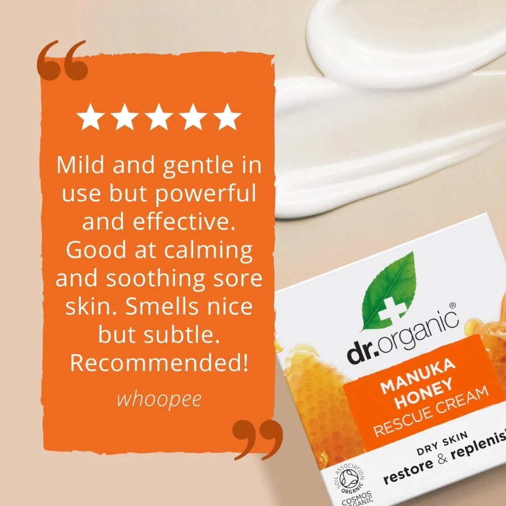 Dr. Organic Organic Manuka Honey Rescue Cream 50ml - Image 5
