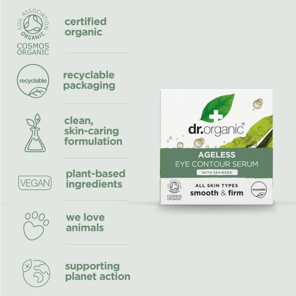 Dr. Organic Seaweed Ageless Eye Contour Serum 15ml - Image 3