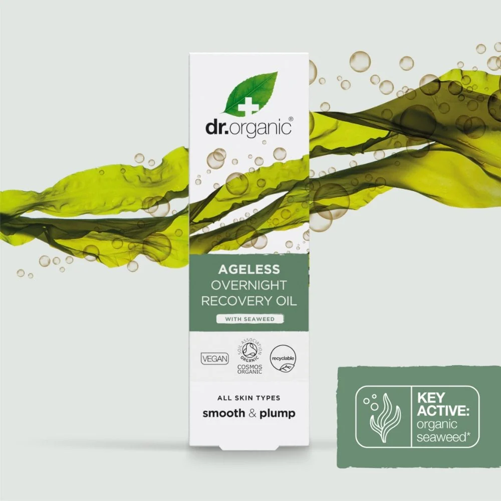 Dr. Organic Seaweed Ageless Overnight Recovery Oil 30ml - Image 2