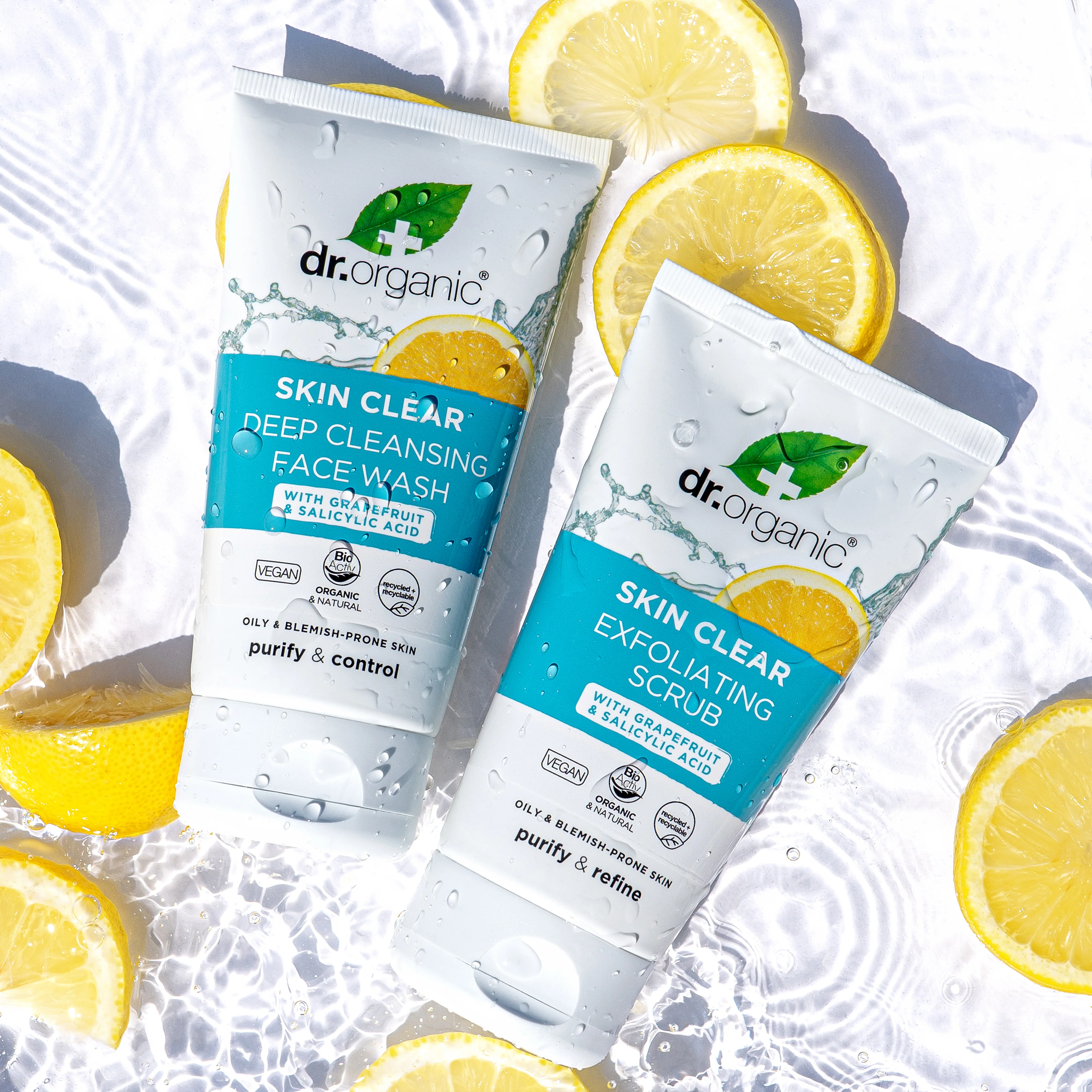 Dr. Organic Skin Clear Exfoliating Face Scrub 150ml - Image 4