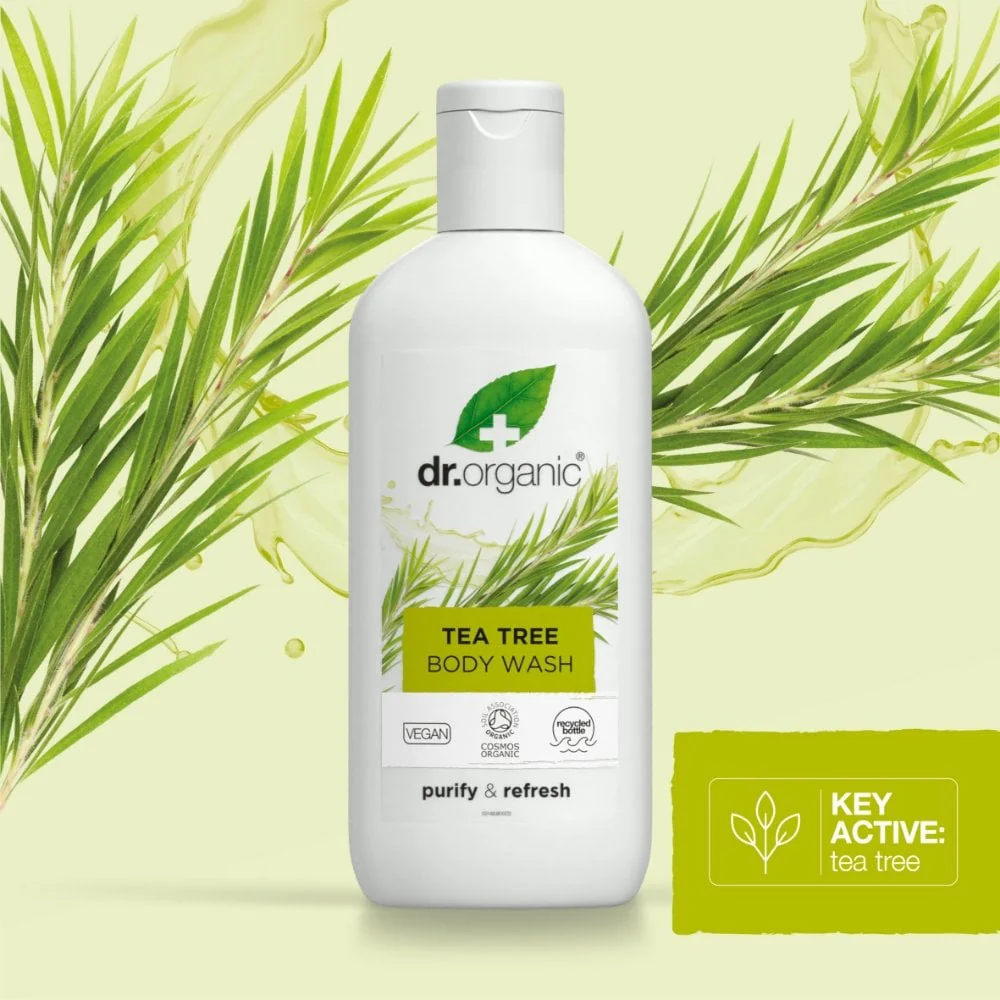 Dr. Organic Tea Tree Body Wash 250ml - Image 2