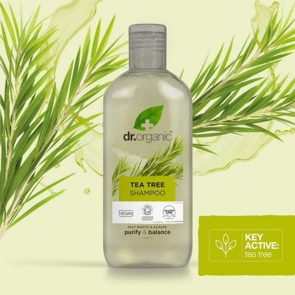 Dr. Organic Tea Tree Shampoo 265ml - Image 2