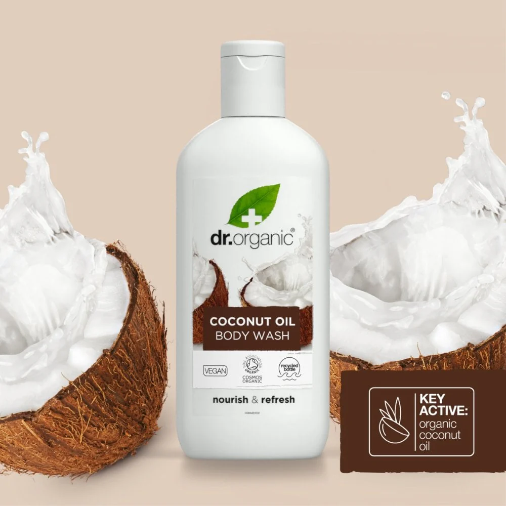 Dr. Organic Virgin Coconut Oil Body Wash 250ml - Image 2