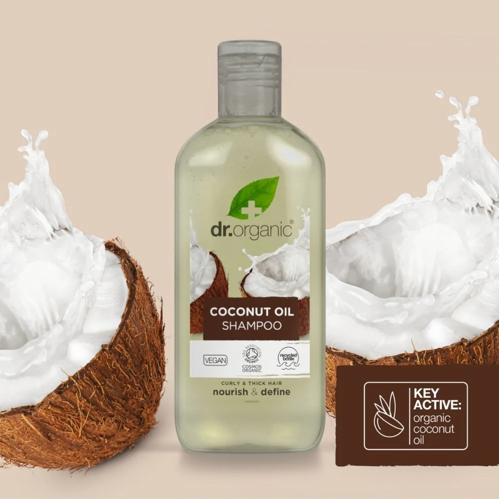 Dr. Organic Virgin Coconut Oil Shampoo 265ml - Image 2