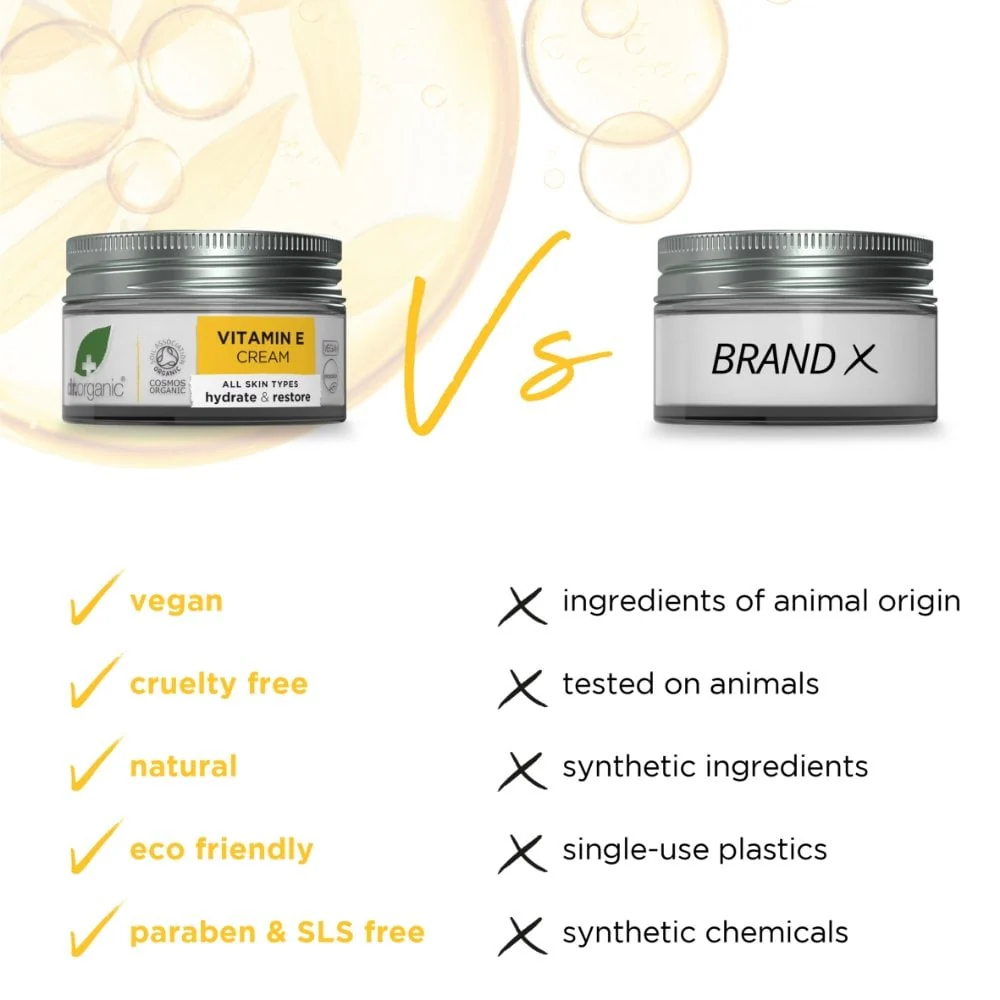 Dr. Organic Vitamin E Cream 50ml - Image 4