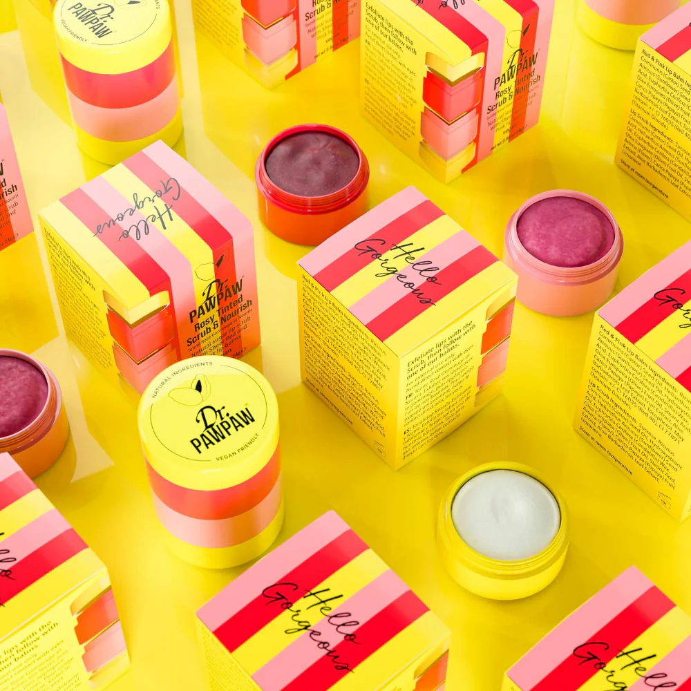 Dr. PawPaw Rosy Tinted Scrub & Nourish Lip Scrub & Balm Duo - Image 5