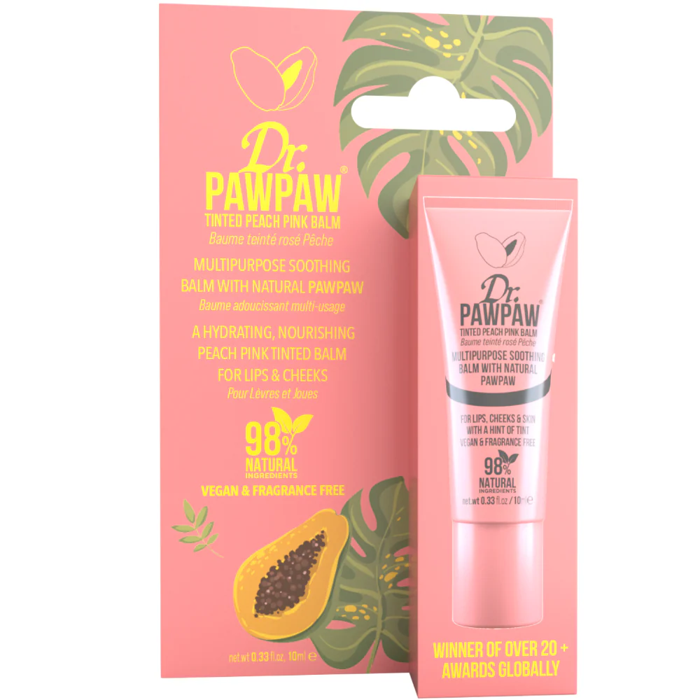 Dr. PawPaw Tinted Peach Pink Balm 10ml - Image 2