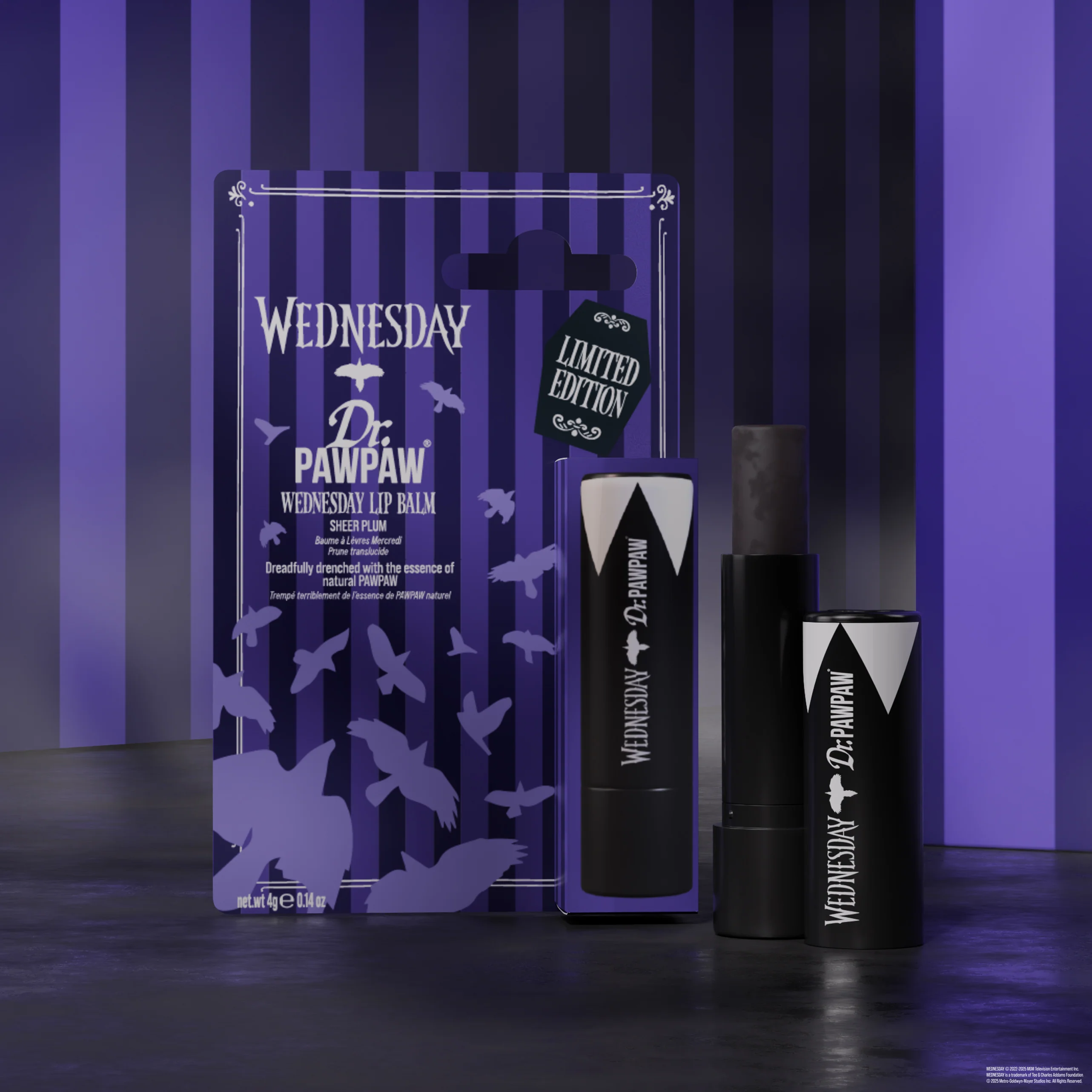 Dr. PawPaw X Wednesday Lip Balm Sheer Plum 4g - Image 2