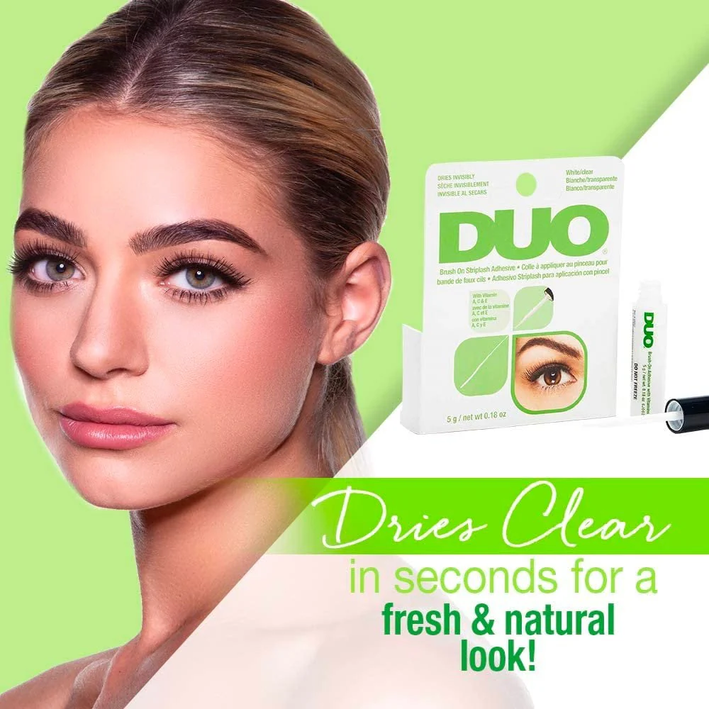 Duo Eyelash Glue Brush On Striplash Adhesive White/Clear 5g - Image 3