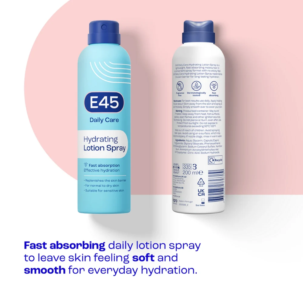 E45 Daily Lotion Spray 200ml - Image 2