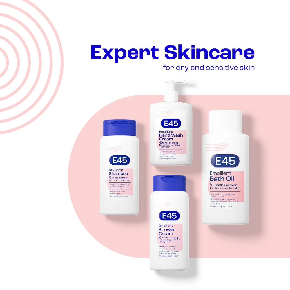 E45 Emollient Bath Oil 500ml - Image 2