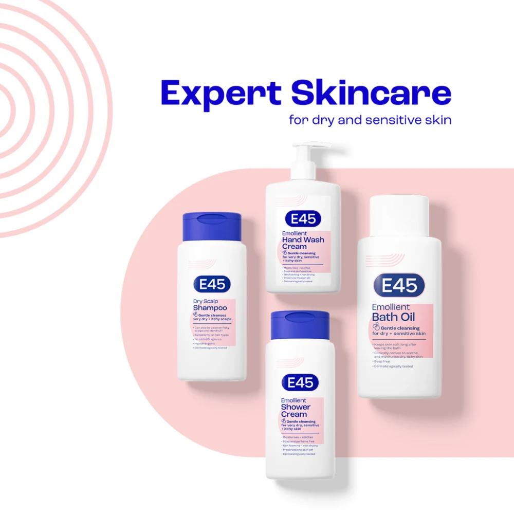 E45 Emollient Body Wash Cream 250ml - Image 6