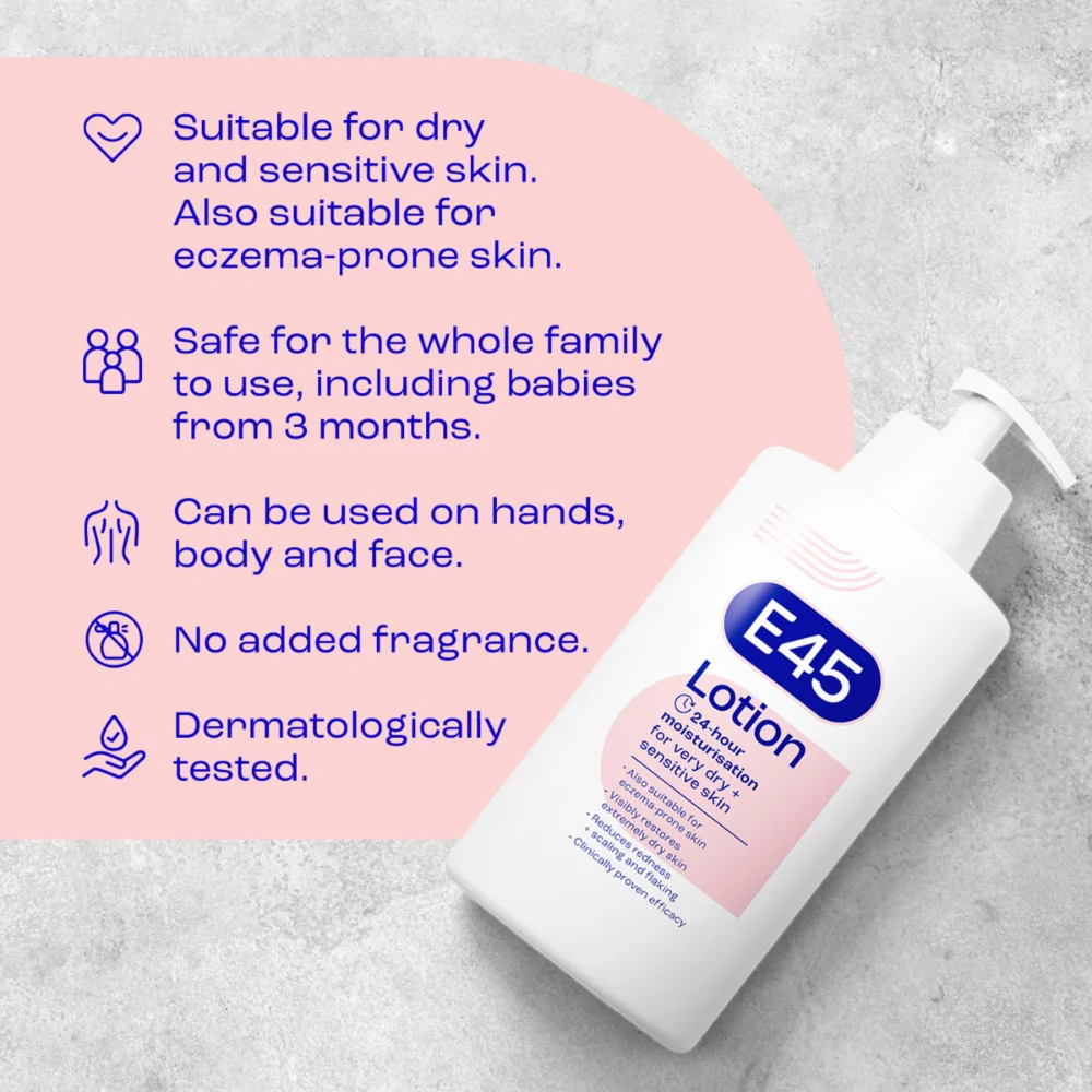 E45 Face Care Hydrating Moisturiser 50ml - Image 6