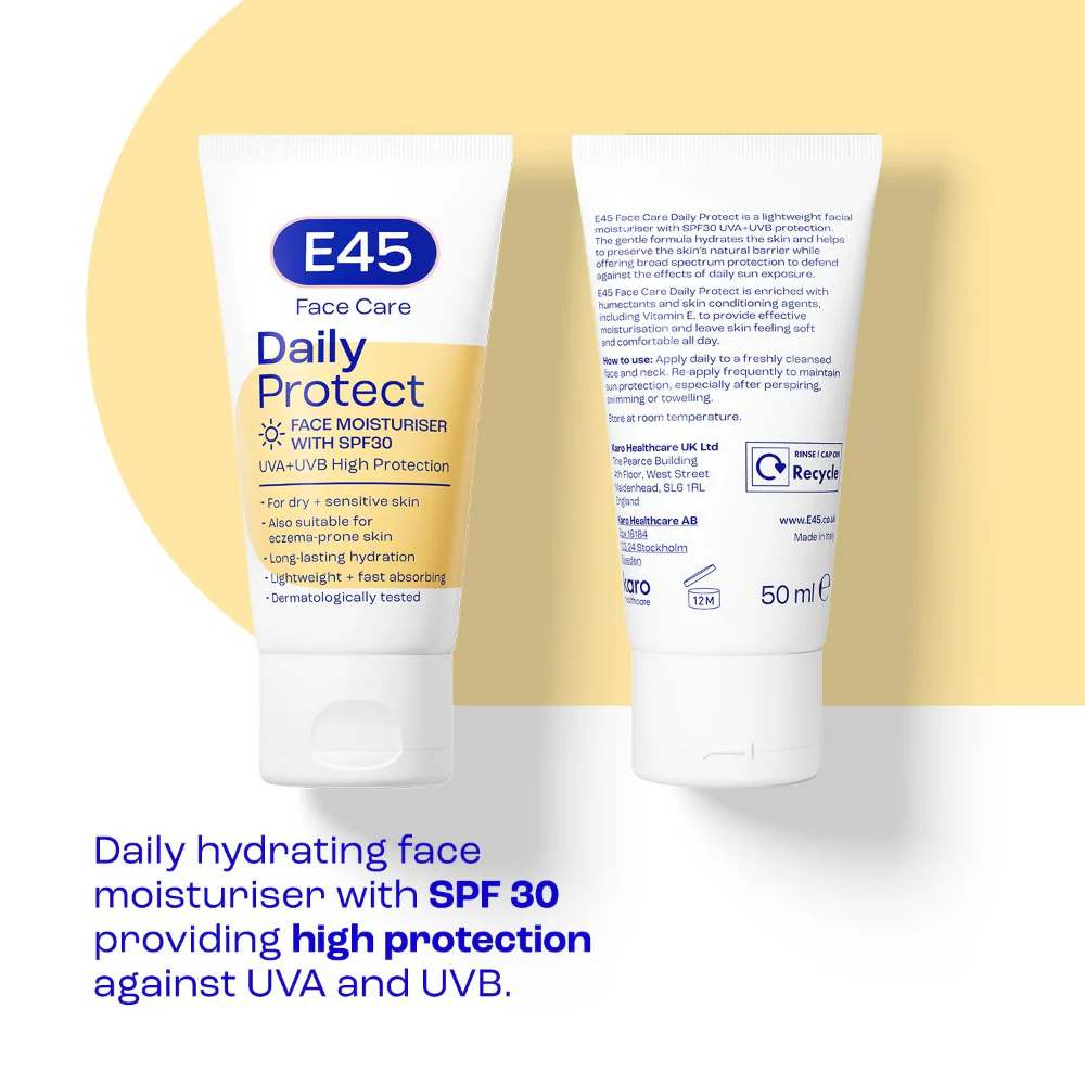 E45 Face Daily Protect Moisturiser SPF30 50ml - Image 2