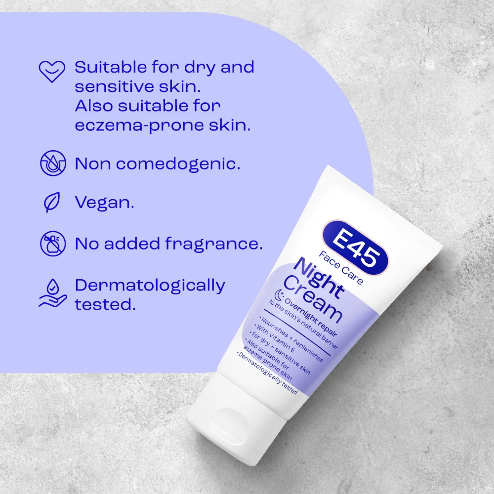 E45 Face Night Cream 50ml - Image 5