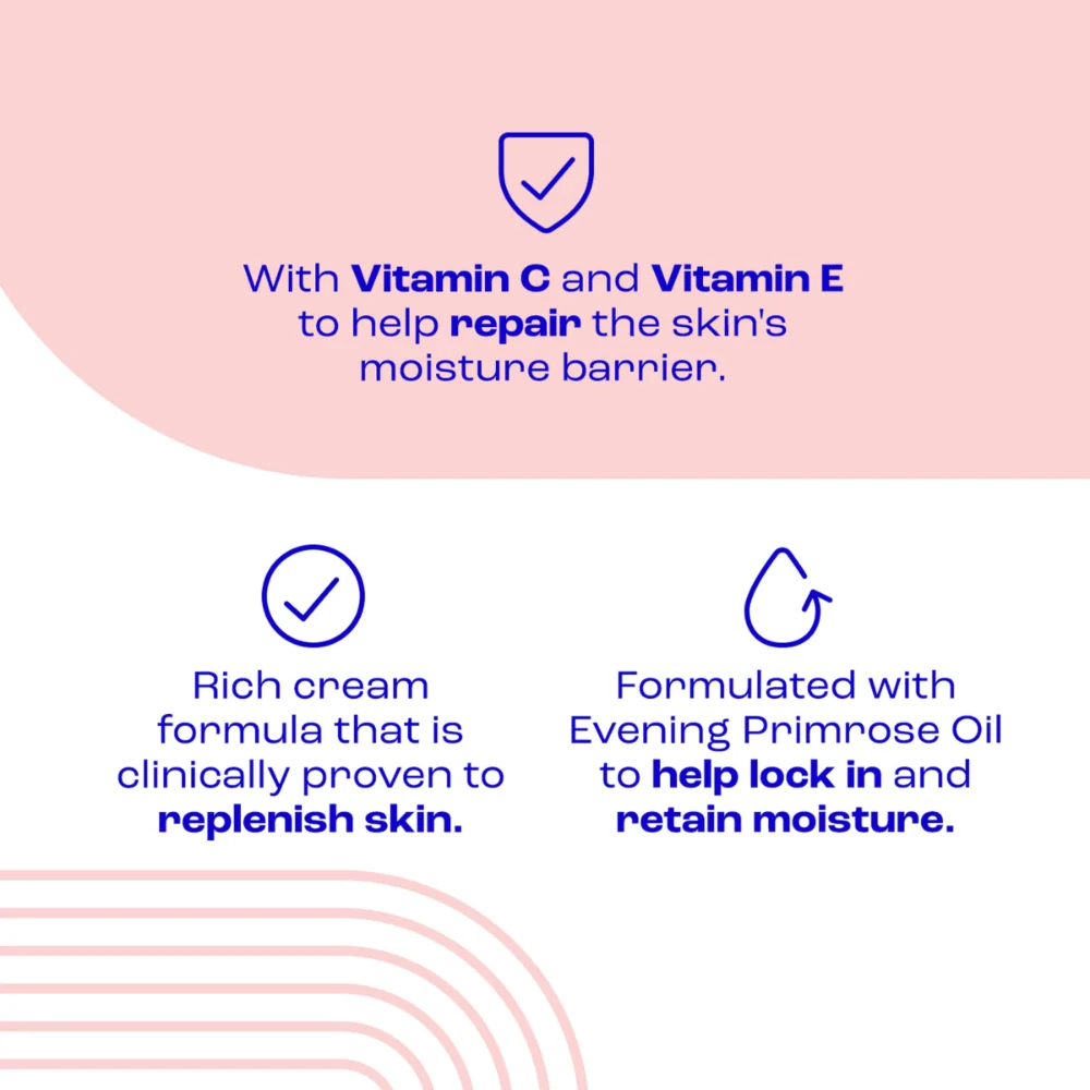 E45 Rich 24h Body Cream Moisturiser 400ml - Image 3