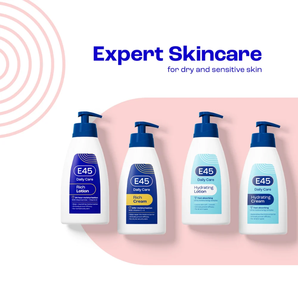 E45 Rich 24h Body Lotion Moisturiser 400ml - Image 6