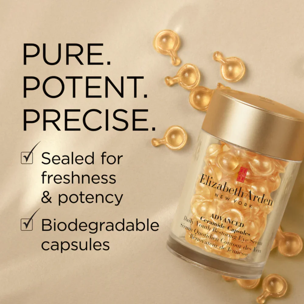 Elizabeth Arden Advanced Ceramide Daily Youth Restoring Eye Serum 60 Capsules - Image 2