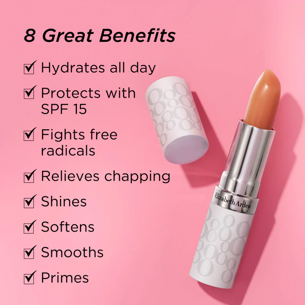 Elizabeth Arden Eight Hour Cream Lip Protectant Sunscreen Balm SPF15 15ml - Image 6