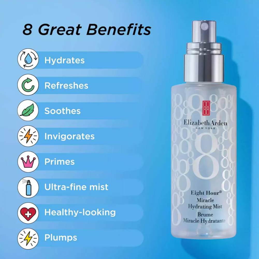 Elizabeth Arden Eight Hour Miracle Hydrating Mist 100ml - Image 7