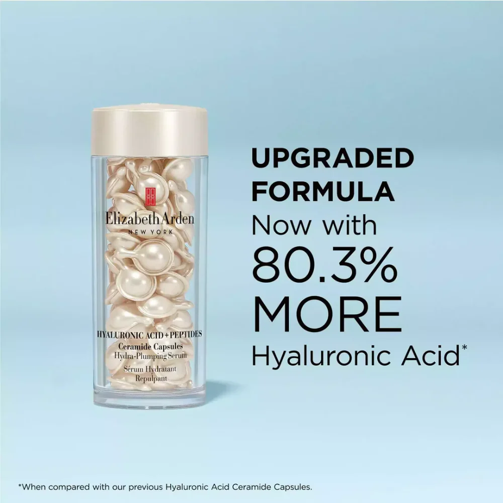Elizabeth Arden Hyaluronic Acid Ceramide Capsules Hydra-Plumping Serum 90 Capsules - Image 2