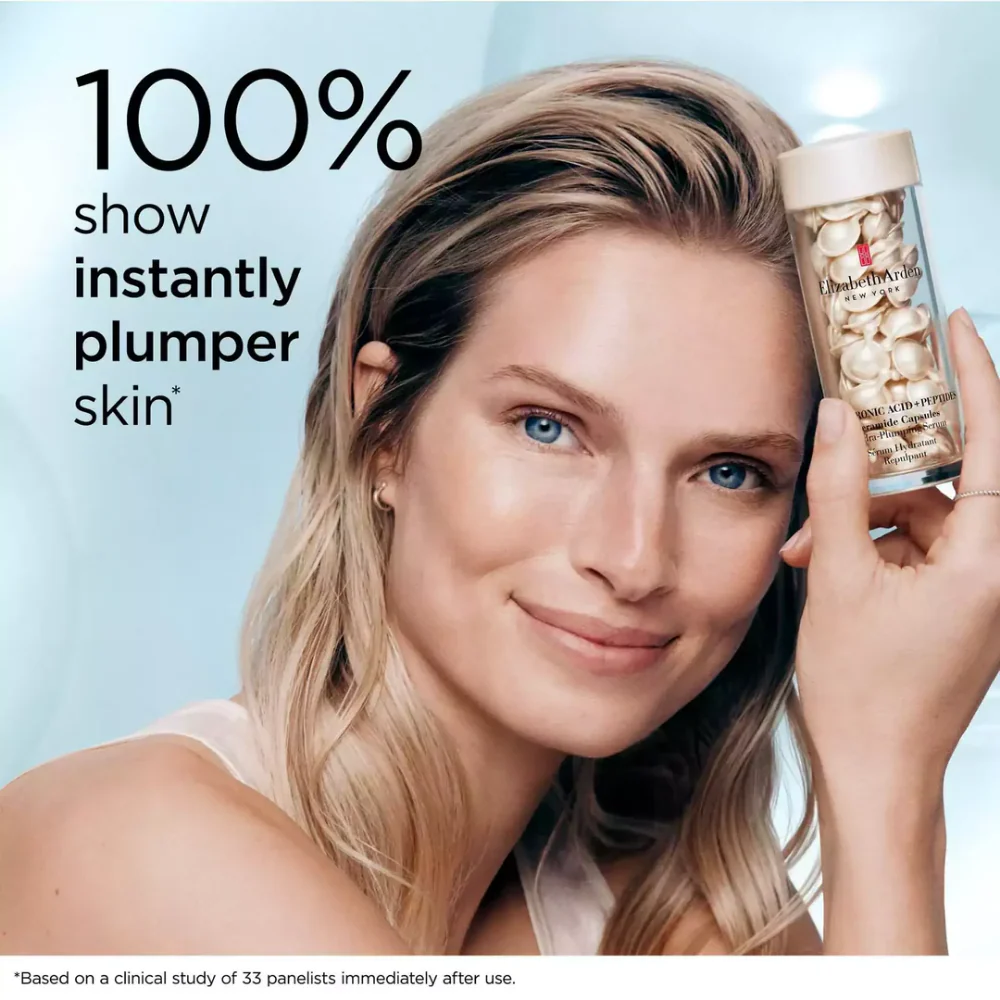 Elizabeth Arden Hyaluronic Acid Ceramide Capsules Hydra-Plumping Serum 90 Capsules - Image 3