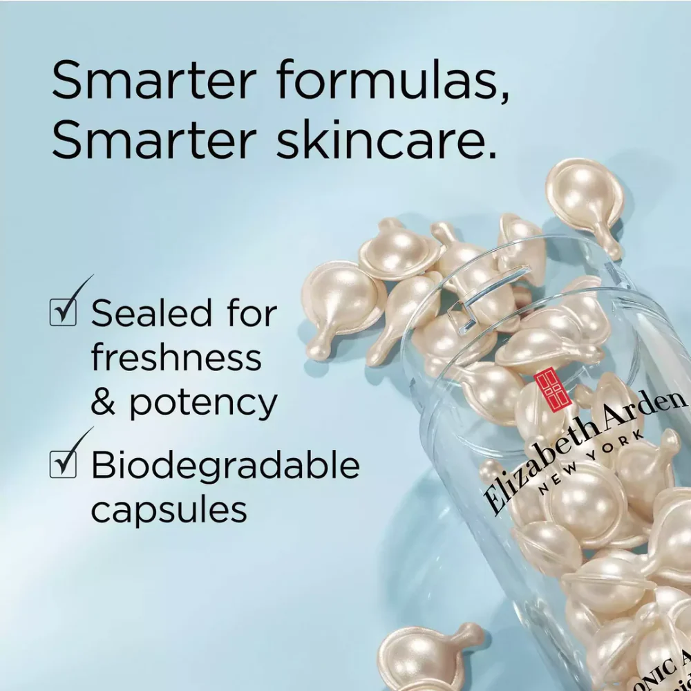 Elizabeth Arden Hyaluronic Acid Ceramide Capsules Hydra-Plumping Serum 90 Capsules - Image 7