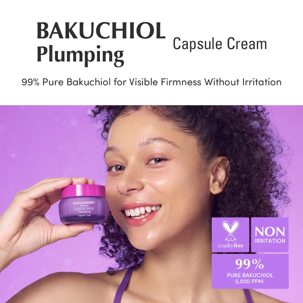 Eqqualberry Deep Cera Bakuchiol Plumping Capsule Cream 50ml - Image 2