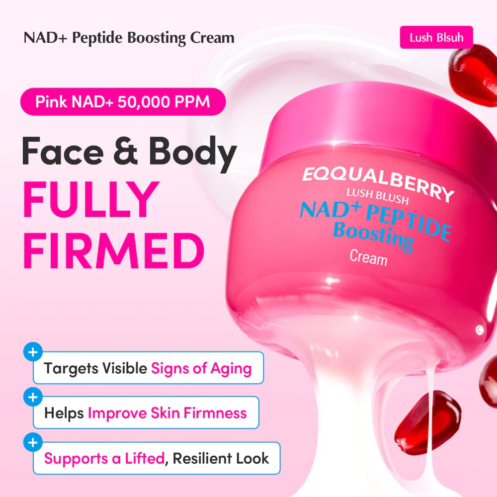 Eqqualberry Lush Blush NAD+ Peptide Boosting Cream 50ml - Image 2