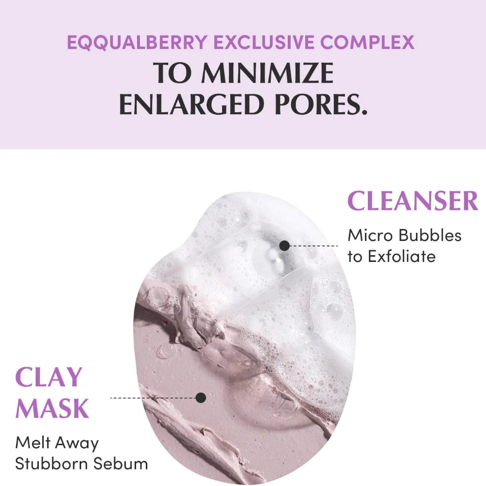 Eqqualberry Pore Fit Purple Rice Pore Purifying Pack Cleanser 130ml - Image 5
