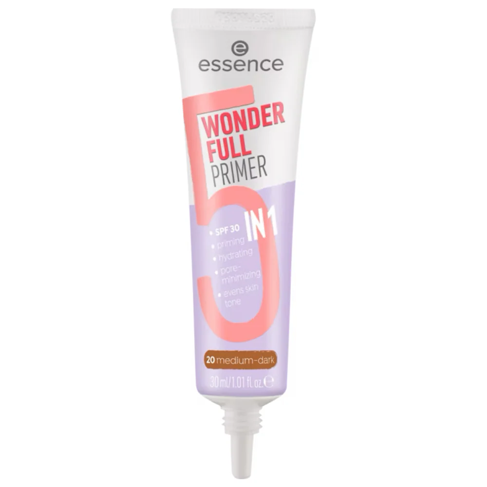 Essence 5-In-1 Wonder Full Primer 20 Medium Dark SPF30 30ml - Image 2