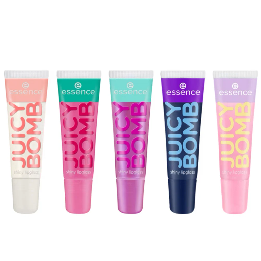 Essence Juicy Bomb Shiny Lip Gloss Set 5 x 10ml - Image 2