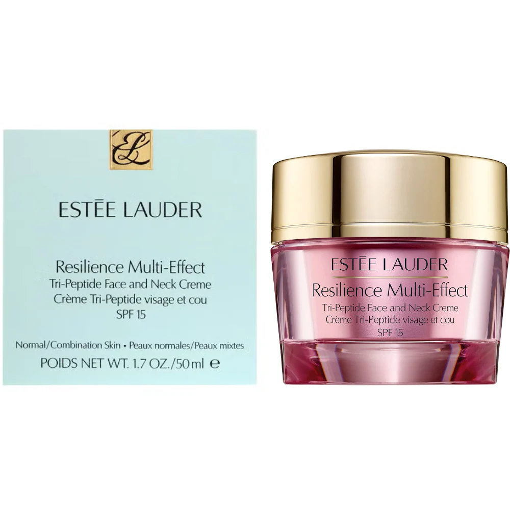 Estée Lauder Resilience Multi-Effect Tri-Peptide Face & Neck Crème Moisturiser for Normal/Combination Skin SPF15 50ml - Image 2