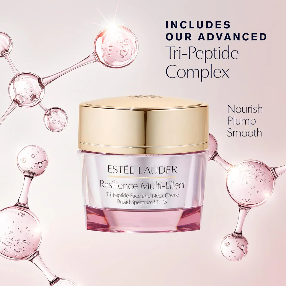 Estée Lauder Resilience Multi-Effect Tri-Peptide Face & Neck Creme Moisturiser SPF15 50ml - Image 5